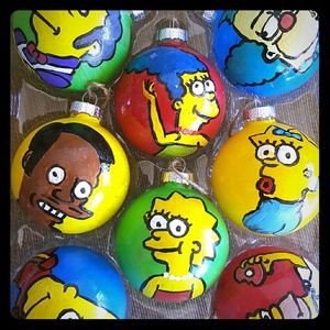 Handpainted The Simpsons Ornaments